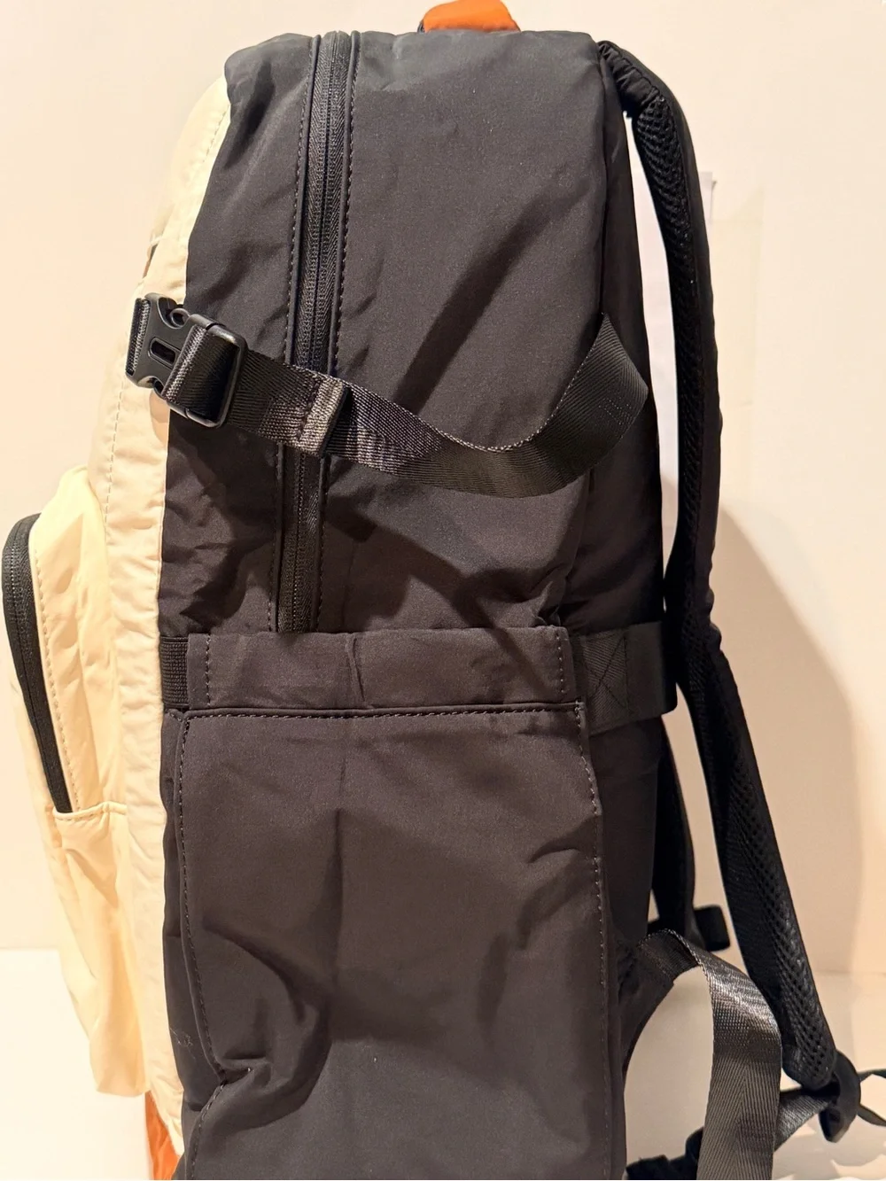NWT LOVEVOOK Cream & Brown Quilted Latop Backpack